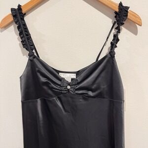 NWT Slip Babydoll Small Intimate Dress Sweetheart Ruffle Satiny Coquette Cami